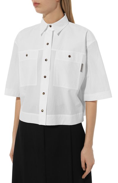 Хлопковая рубашка BRUNELLO CUCINELLI, арт. ML949B1348, фото 3