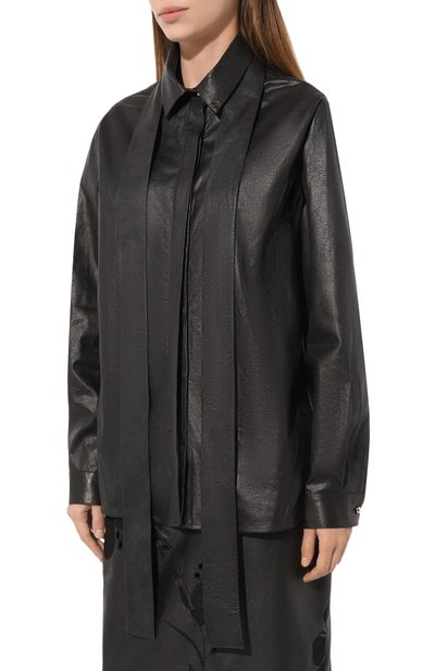 Блузка из экокожи ELIE SAAB, арт. SH043N, фото 3