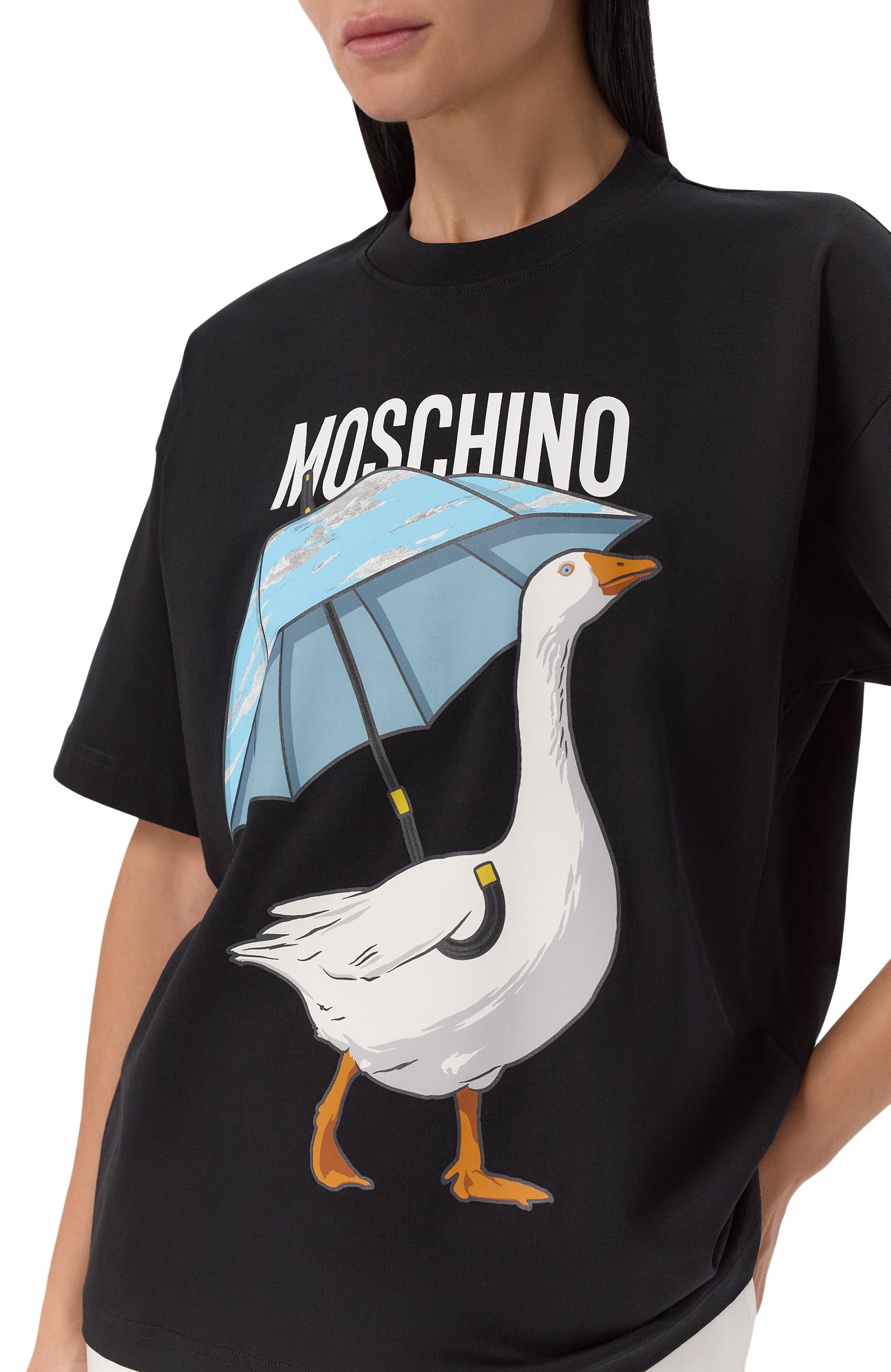 Хлопковая футболка MOSCHINO, арт. J0703/5541, фото 5