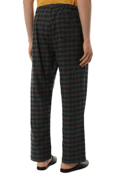 Хлопковые домашние брюки DEREK ROSE темно-зеленого цвета по цене 21300 руб., арт. 3564/KELB047, фото 4 Хлопковые домашние брюки DEREK ROSE, арт. 3564/KELB047, фото 4