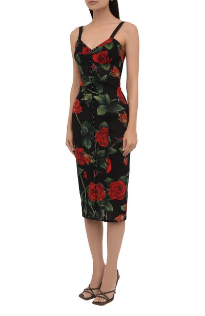 Платье DOLCE & GABBANA черного цвета по цене 264500 руб., арт. F6R30T/FSSF1, фото 3 Платье DOLCE & GABBANA, арт. F6R30T/FSSF1, фото 3