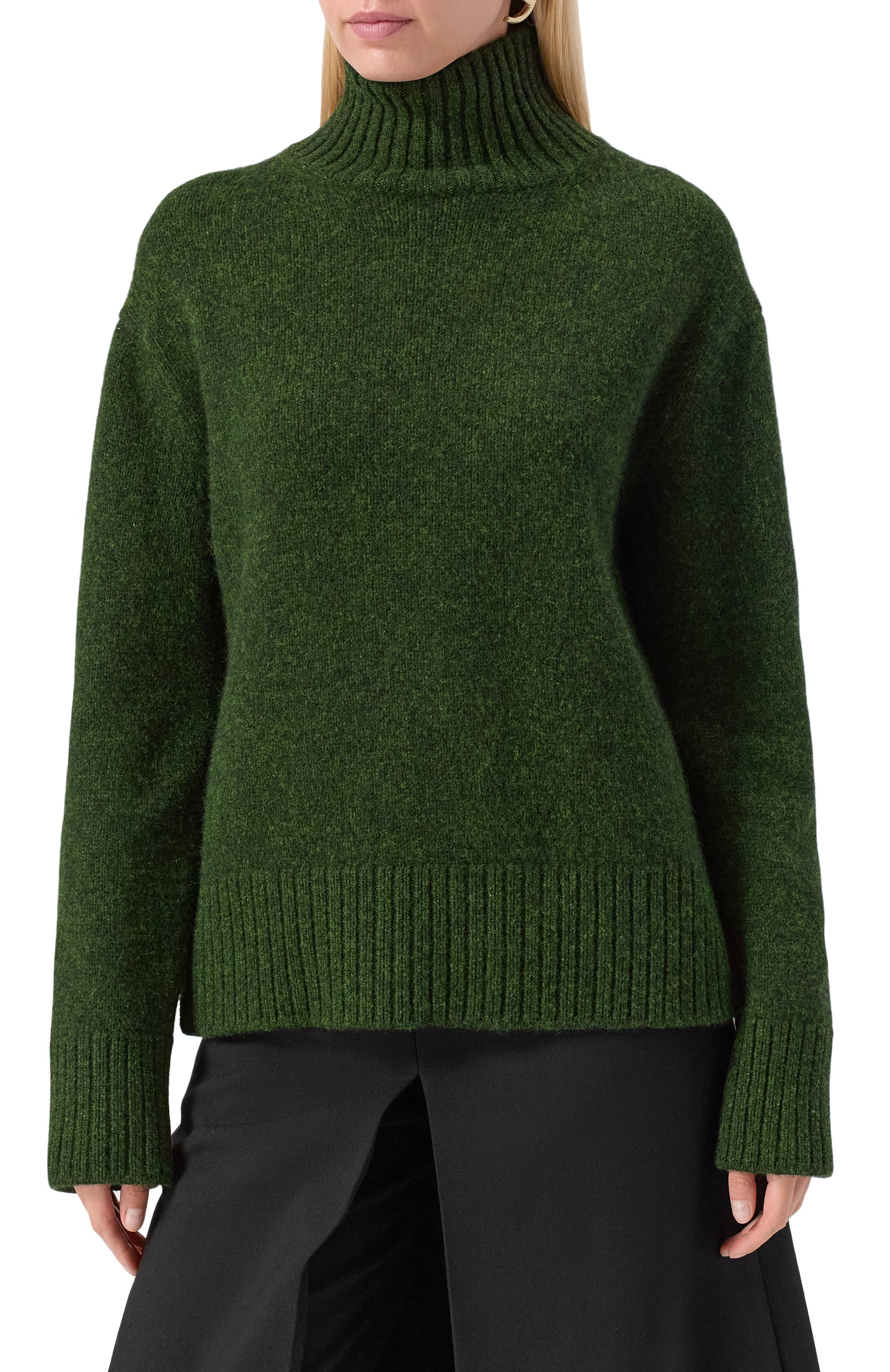 Кашемировый свитер MVST темно-зеленого цвета по цене 155500 руб., арт. MKNSW038/ME24082, фото 3 Кашемировый свитер MVST, арт. MKNSW038/ME24082, фото 3