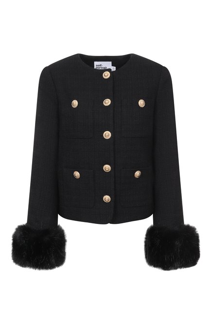Женский твидовый жакет SELF-PORTRAIT, арт. AW25088JB