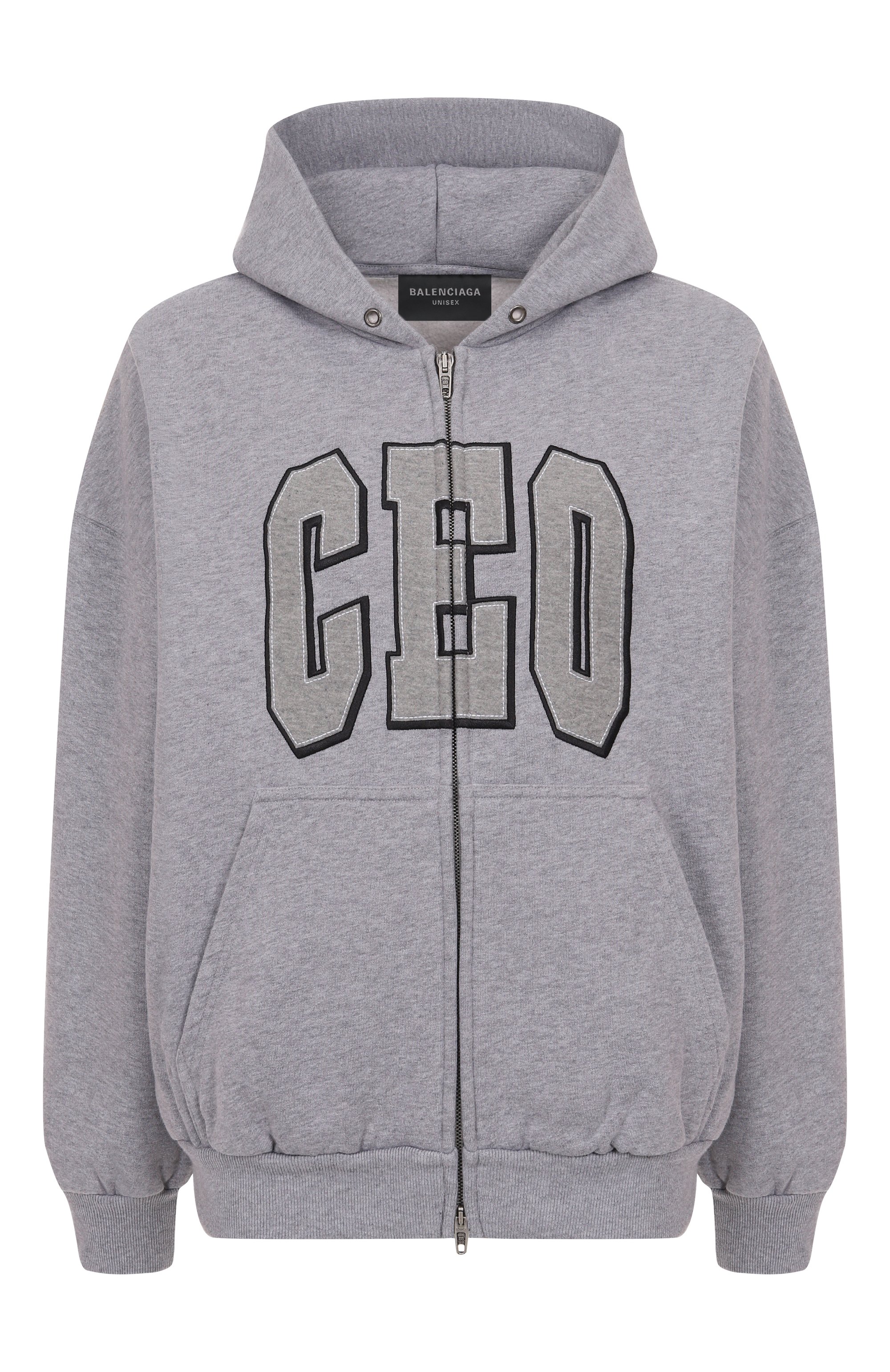Хлопковая толстовка BALENCIAGA серого цвета по цене 185000 руб., арт. 833399/TSVP2, фото 1 Хлопковая толстовка BALENCIAGA, арт. 833399/TSVP2, фото 1