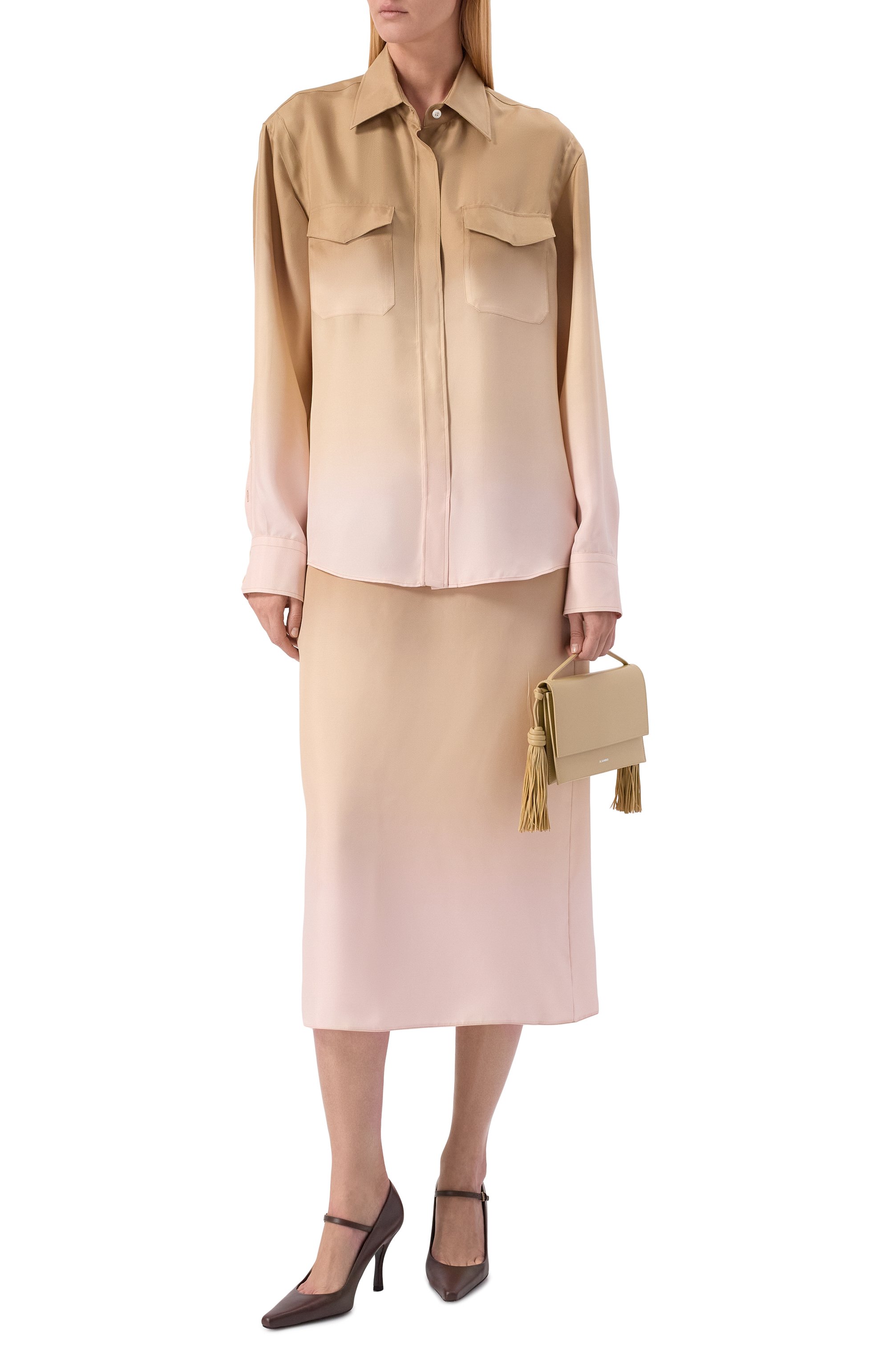 Шелковая рубашка PRADA, арт. P413H/14J3, фото 2