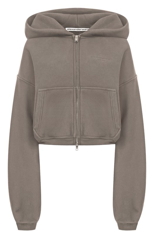Хлопковая толстовка Alexander Wang 1CC3251057 Серый 1CC3251057