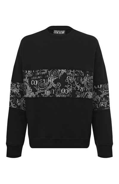 Хлопковый свитшот VERSACE JEANS COUTURE, арт. 74GAI309/FS063, фото 1