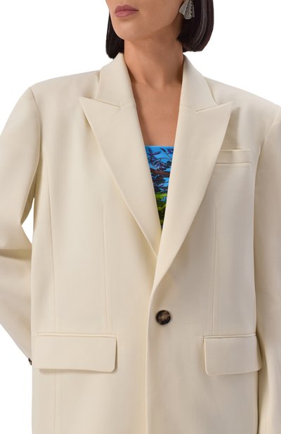 Шерстяной жакет LOUVE кремового цвета по цене 240000 руб., арт. 25-03-06-01-10-04-06, фото 5 Шерстяной жакет LOUVE, арт. 25-03-06-01-10-04-06, фото 5