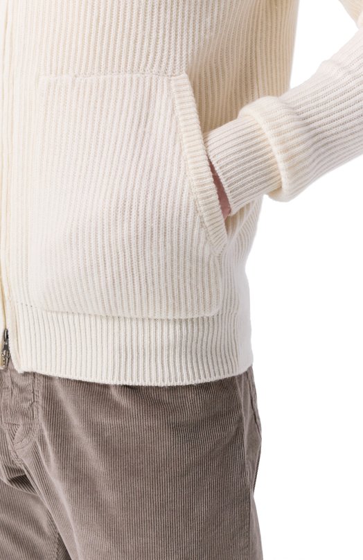 Кардиган из шерсти и кашемира L.B.M. 1911 6380/59505 Белый  6380/59505 Фото 5