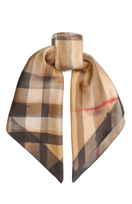 Шелковый платок Burberry 8121392 Бежевый 8121392