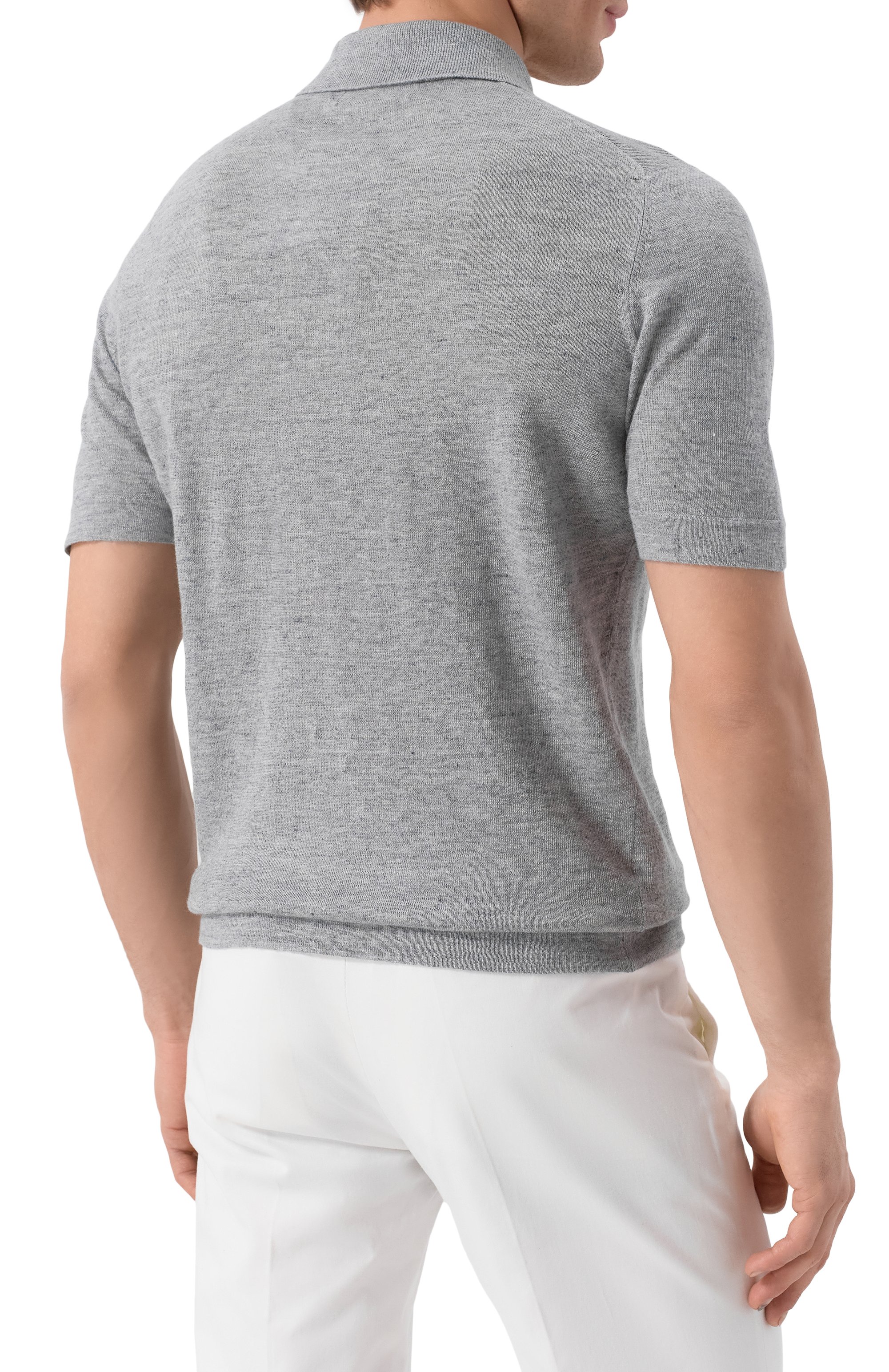 Поло изо льна и хлопка BRUNELLO CUCINELLI, арт. M2L00315, фото 4