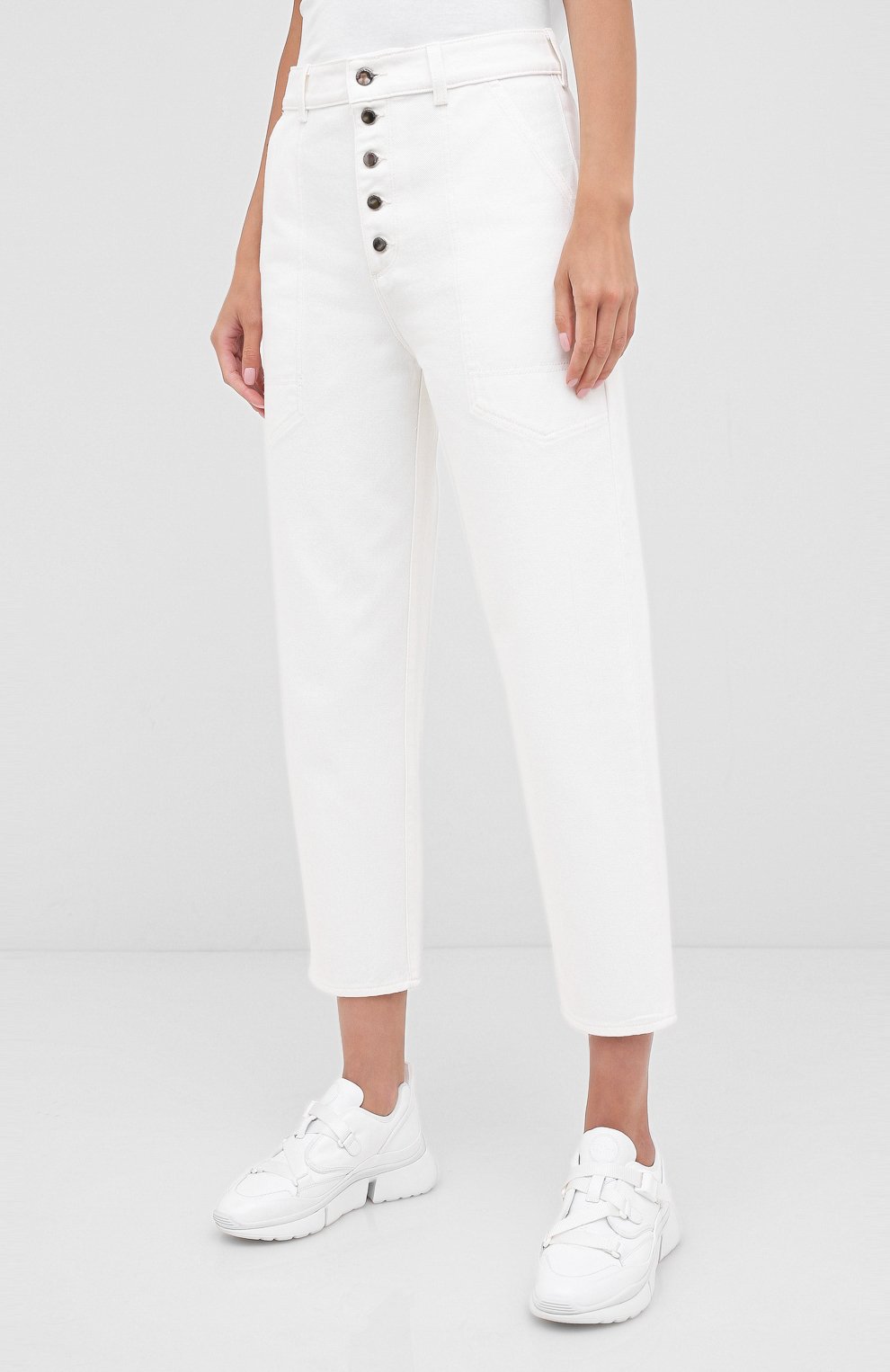 Джинсы EMPORIO ARMANI белого цвета по цене 33600 руб., арт. 6H2J46/2N5RZ, фото 3 Джинсы EMPORIO ARMANI, арт. 6H2J46/2N5RZ, фото 3