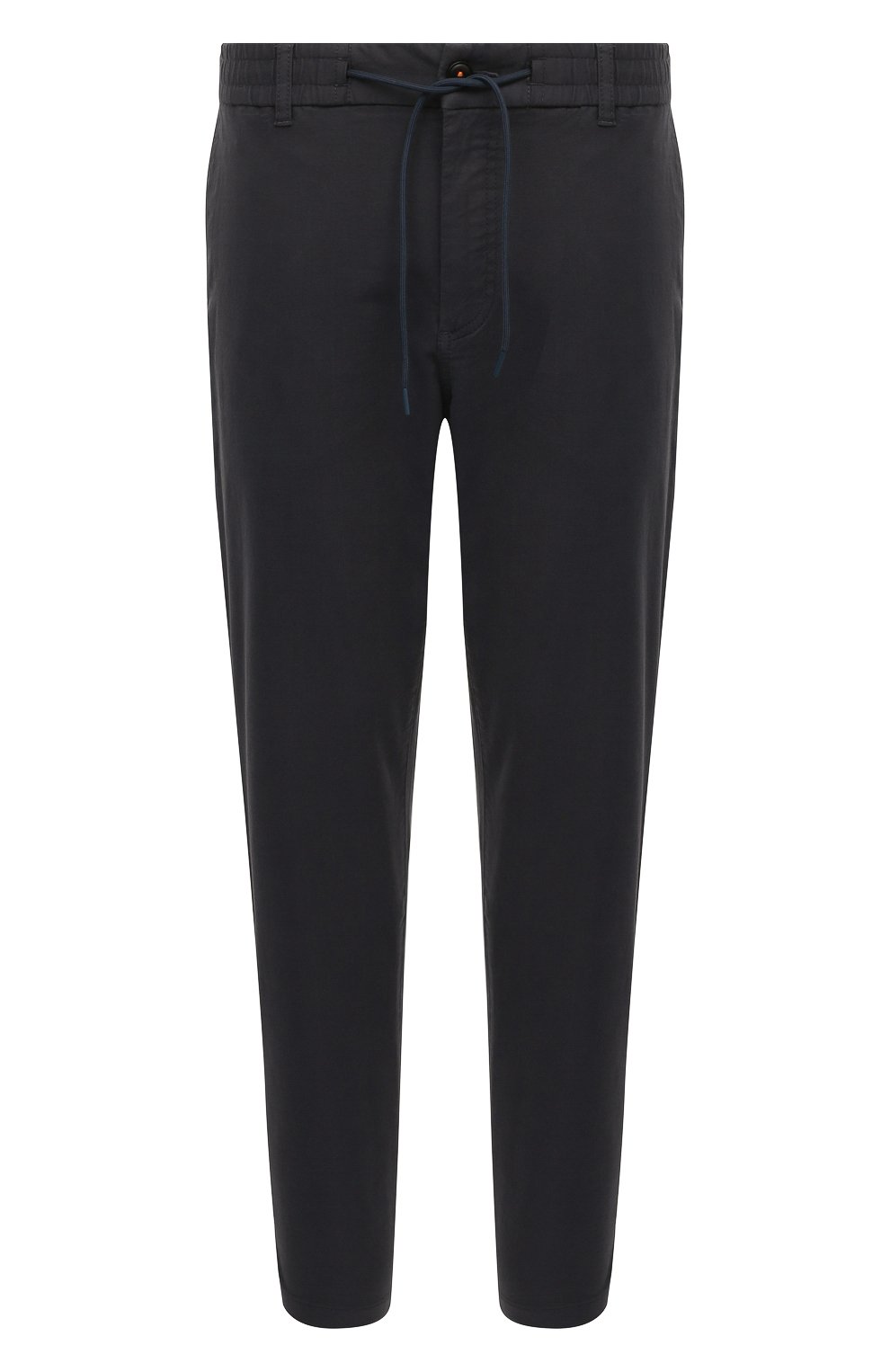 Хлопковые брюки BOSS ORANGE темно-синего цвета по цене 18850 руб., арт. 50523146, фото 1 Хлопковые брюки BOSS ORANGE, арт. 50523146, фото 1