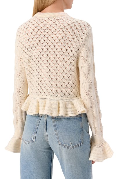 Кардиган из хлопка и шерсти CHLOÉ, арт. CH25AMC01590, фото 4