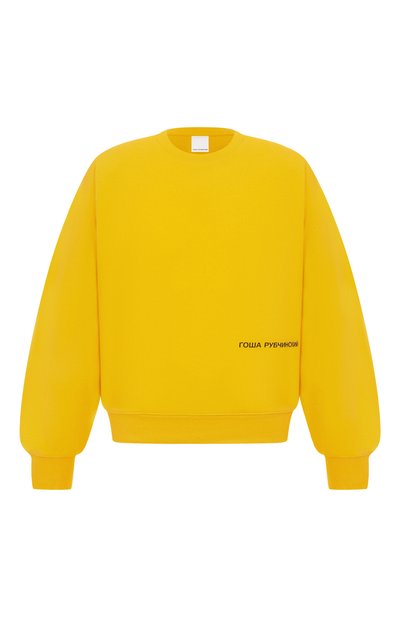 Мужские хлопковый свитшот ГОША РУБЧИНСКИЙ, арт. SW_0401_YELLOW
