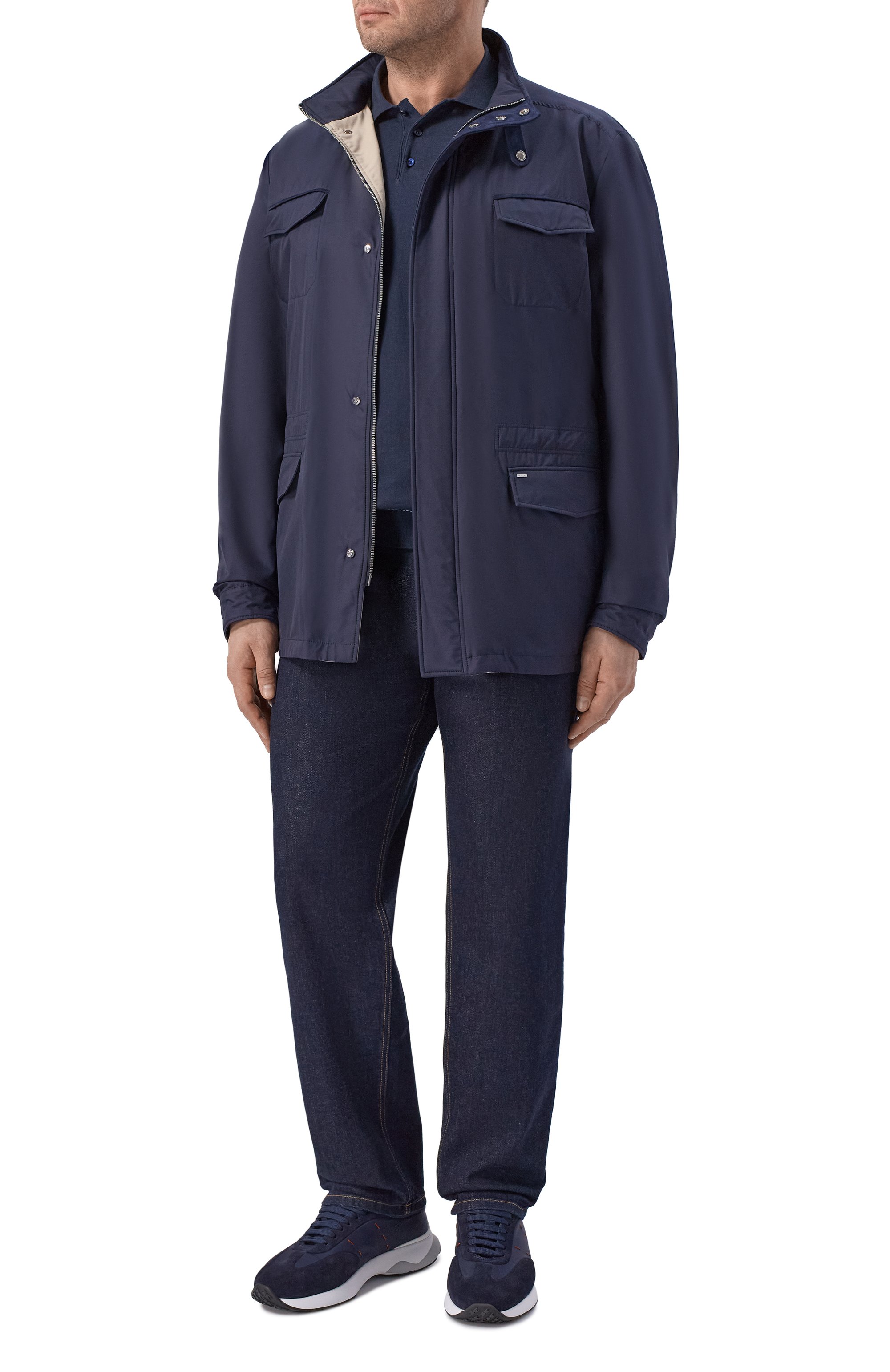 Поло из хлопка и шелка CANALI, арт. C0127B/MK02479_001, фото 2