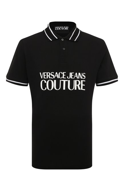 Мужское хлопковое поло VERSACE JEANS COUTURE, арт. 74GAGT03/CJ010