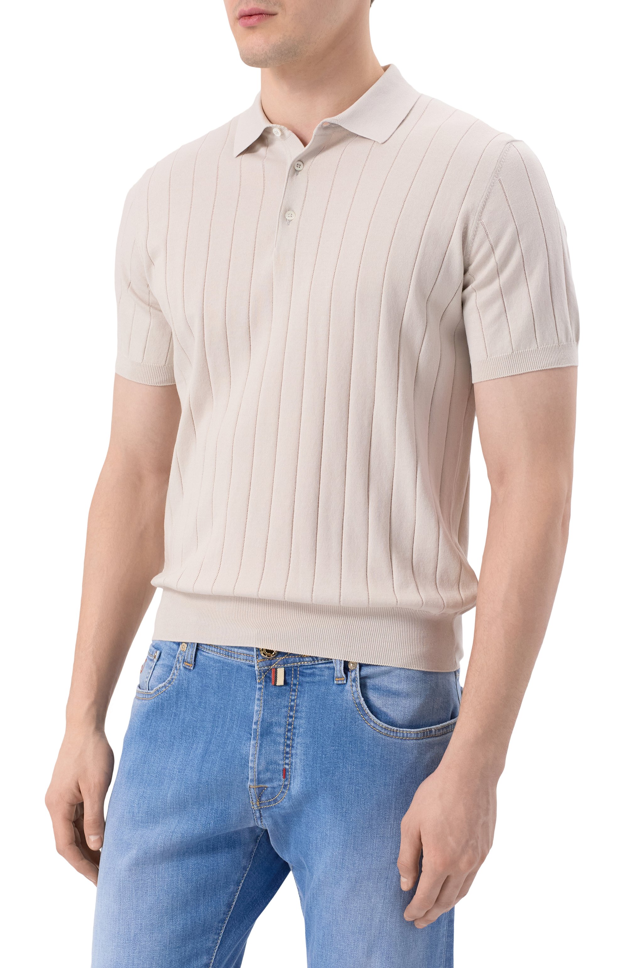 Хлопковое поло CORNELIANI, арт. 25M512-2525153, фото 3