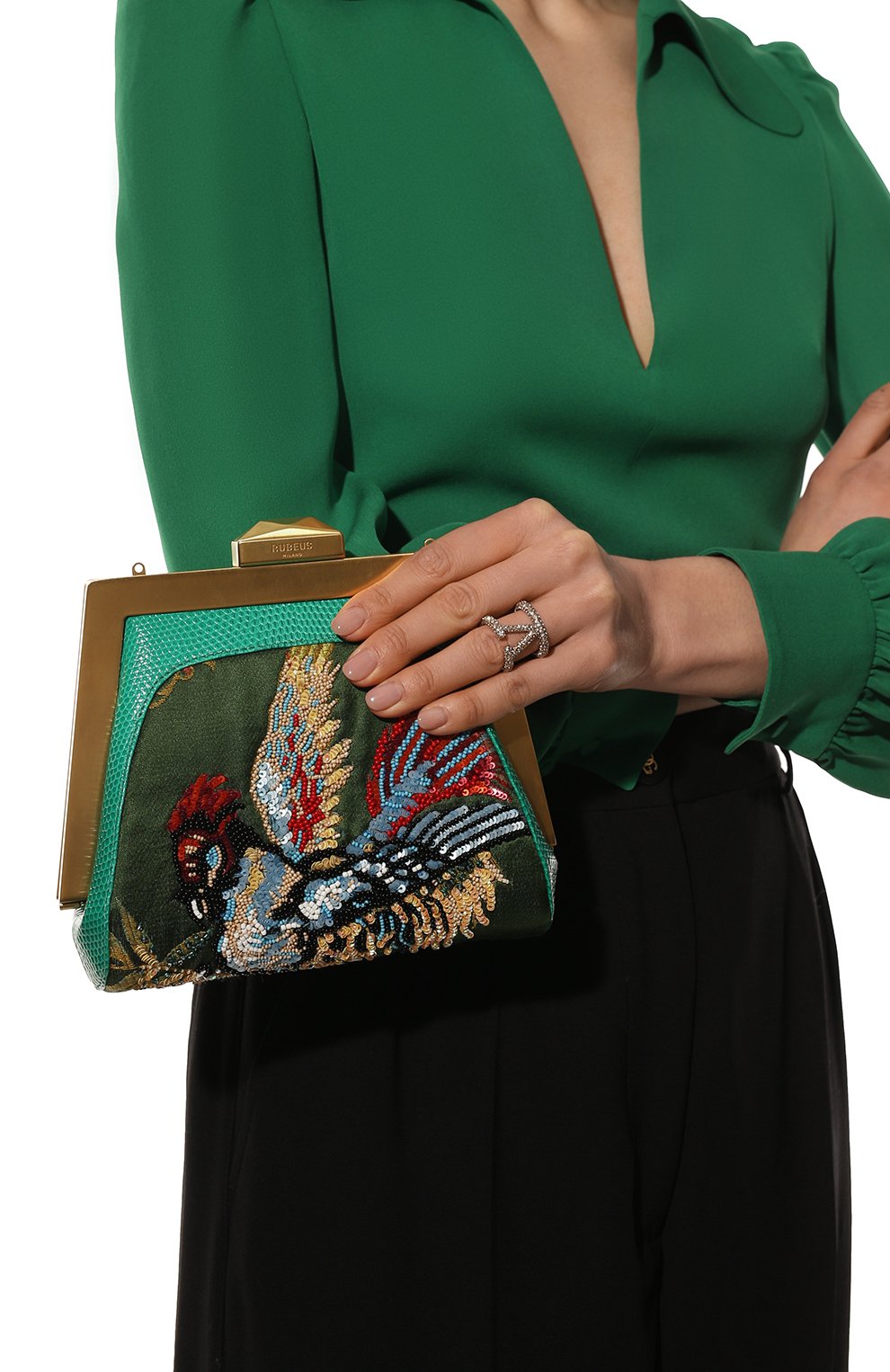 Клатч mydas small из кожи ящерицы RUBEUS MILANO, арт. 012/16D/ LZD&LM, фото 2