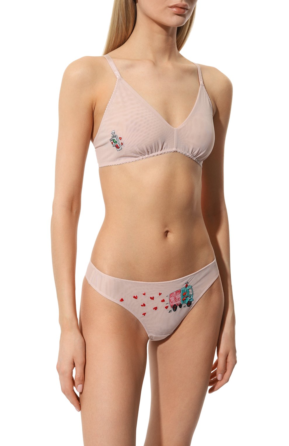 Бюстгальтер с мягкой чашкой LOVE & SWANS розового цвета по цене 5500 руб., арт. LGT70CD, фото 2 Бюстгальтер с мягкой чашкой LOVE & SWANS, арт. LGT70CD, фото 2