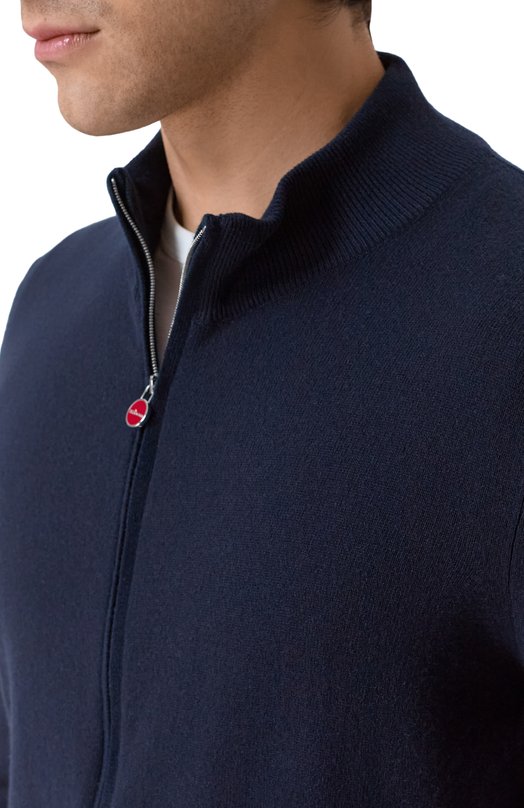 Кашемировый кардиган Kiton UMK1509K346 Синий  UMK1509K346 Фото 5