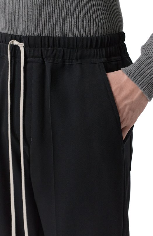 Шерстяные брюки Rick Owens RU01F2378/WT Чёрный  RU01F2378/WT Фото 5
