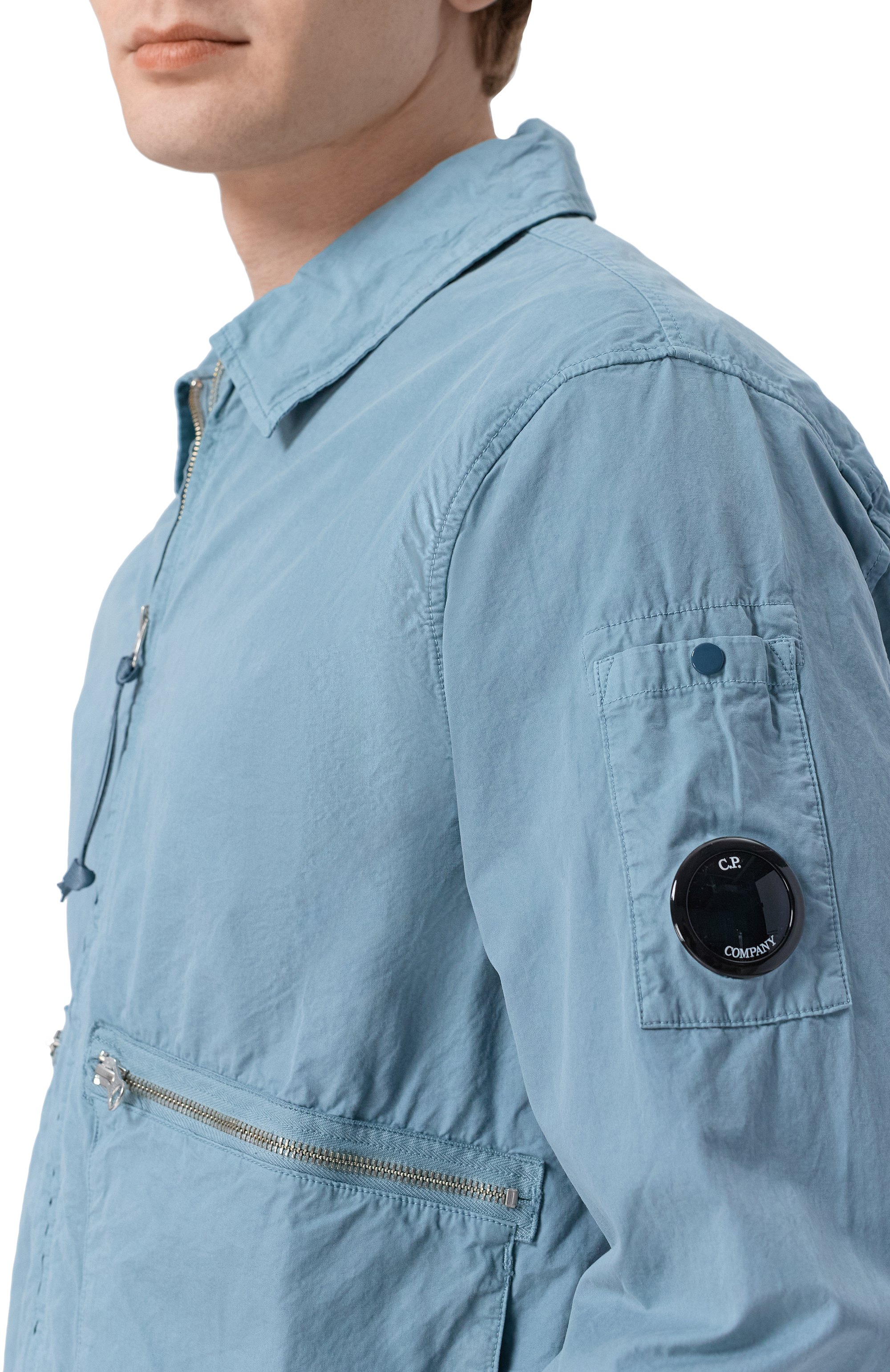 Хлопковая куртка-рубашка C.P. COMPANY, арт. 20CM0S077A/110324G, фото 5