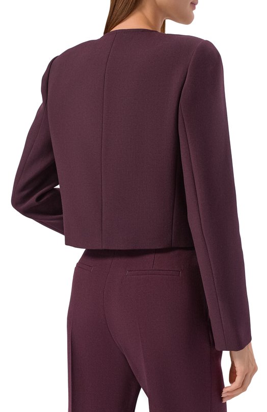 Шерстяной жакет Chloé CH26SVE01061 Фиолетовый  CH26SVE01061 Фото 4