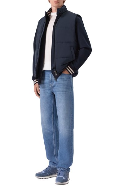 Кожаные кроссовки newport BOGNER синего цвета по цене 36600 руб., арт. 12621405, фото 2 Кожаные кроссовки newport BOGNER, арт. 12621405, фото 2