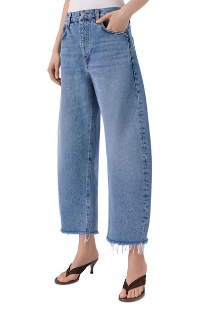 Джинсы the bubble crop FRAME DENIM голубого цвета по цене 47500 руб., арт. 2027RF210, фото 3 Джинсы the bubble crop FRAME DENIM, арт. 2027RF210, фото 3