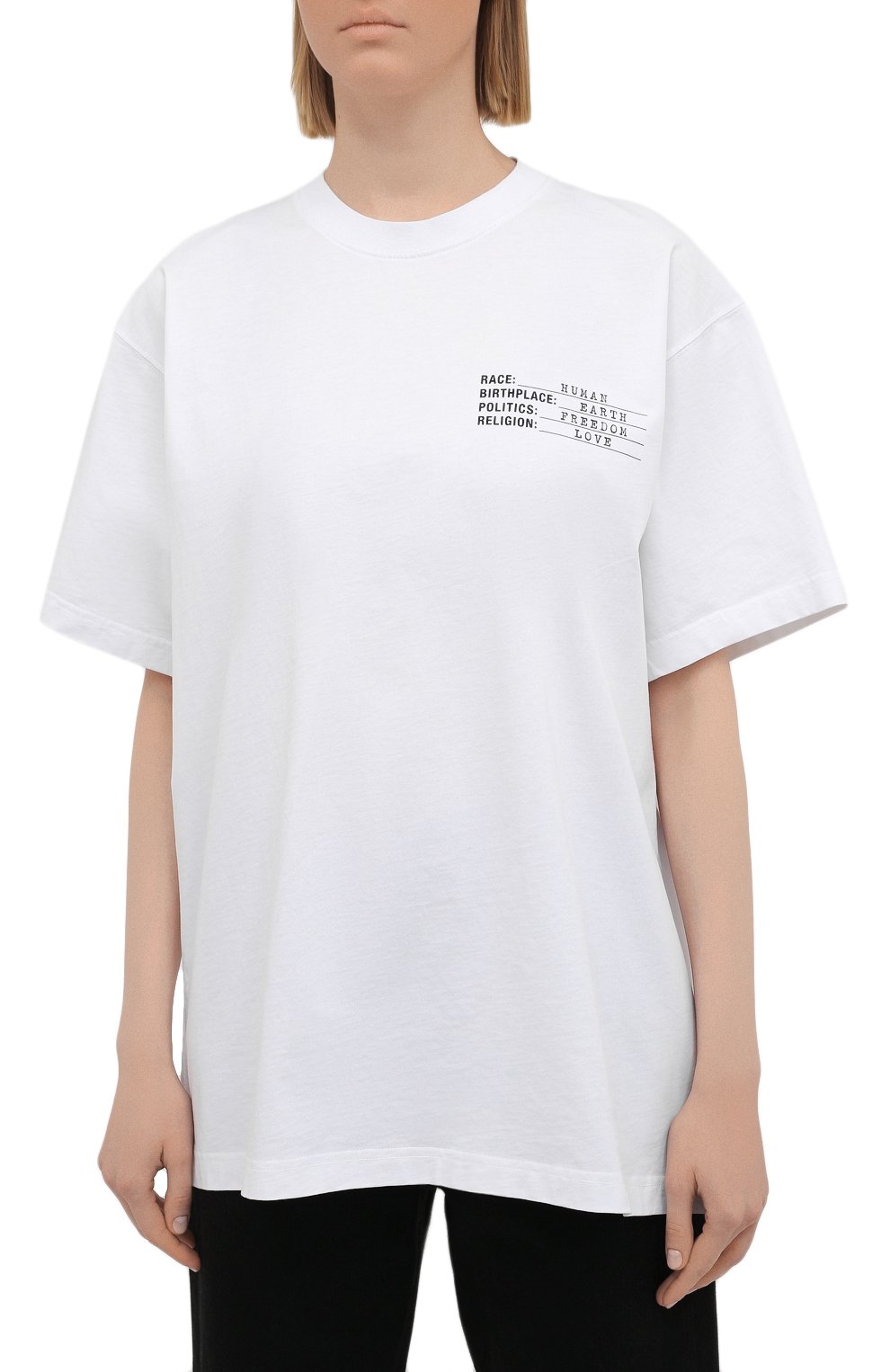 Хлопковая футболка VETEMENTS, арт. UA52TR120W 1602/W, фото 3