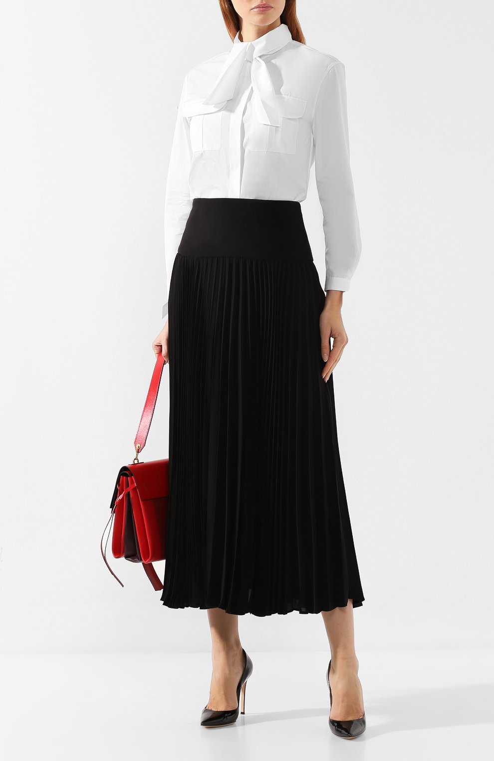 Хлопковая блузка GIORGIO ARMANI, арт. 9WHCCZ31/TZ350, фото 2