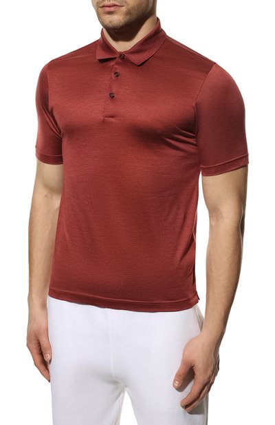 Шелковое поло ANDREA CAMPAGNA, арт. 60151/78311, фото 3