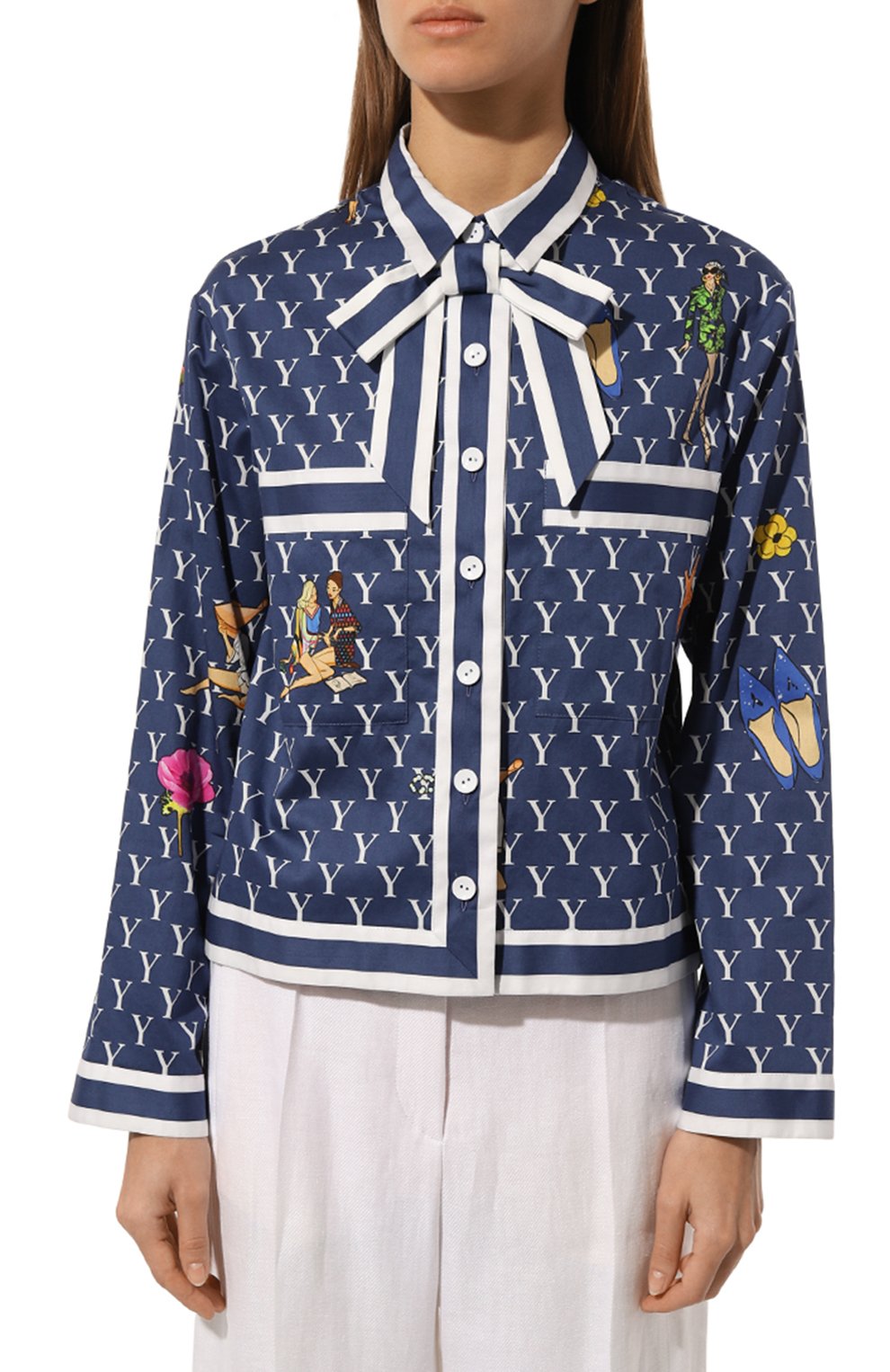 Хлопковая блузка YANINA, арт. T-2753, фото 3