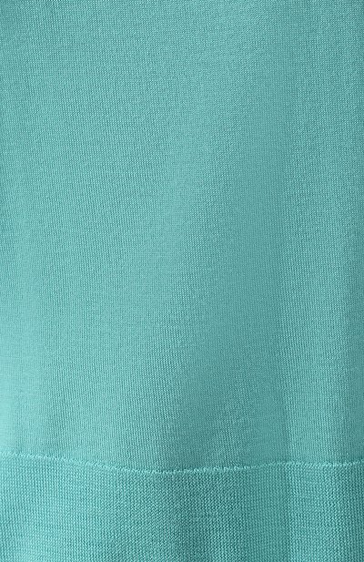 Пуловер DRIES VAN NOTEN бирюзового цвета по цене 27850 руб., арт. 192-31298-8701, фото 5 Пуловер DRIES VAN NOTEN, арт. 192-31298-8701, фото 5