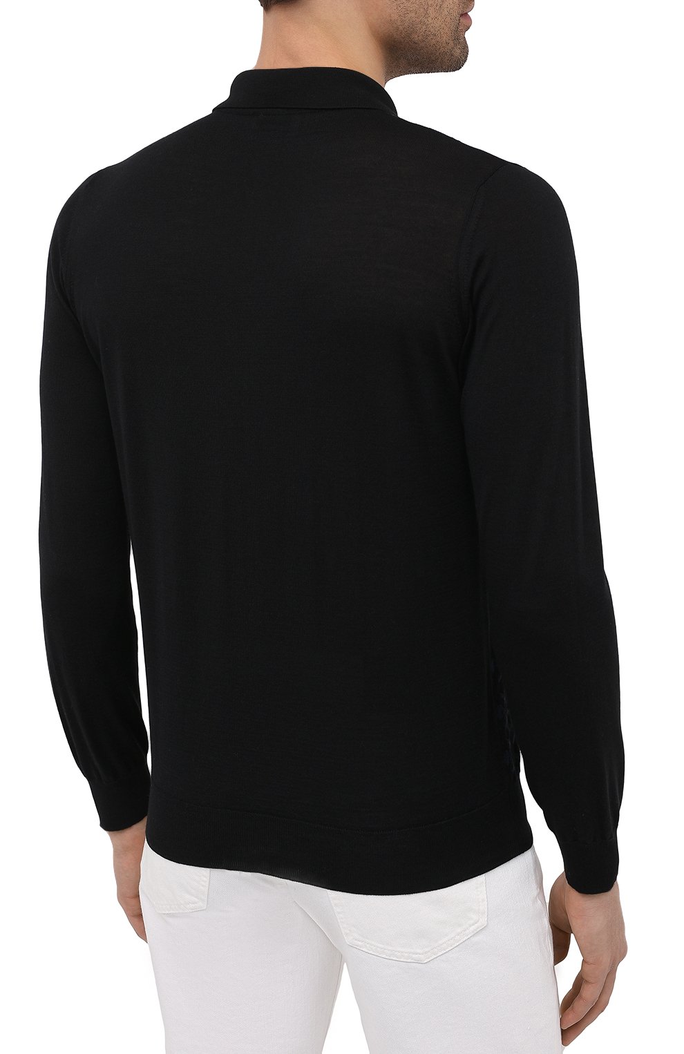 Поло из шерсти и шелка ZILLI, арт. MBU-PZ522-CHEC9/ML01, фото 4