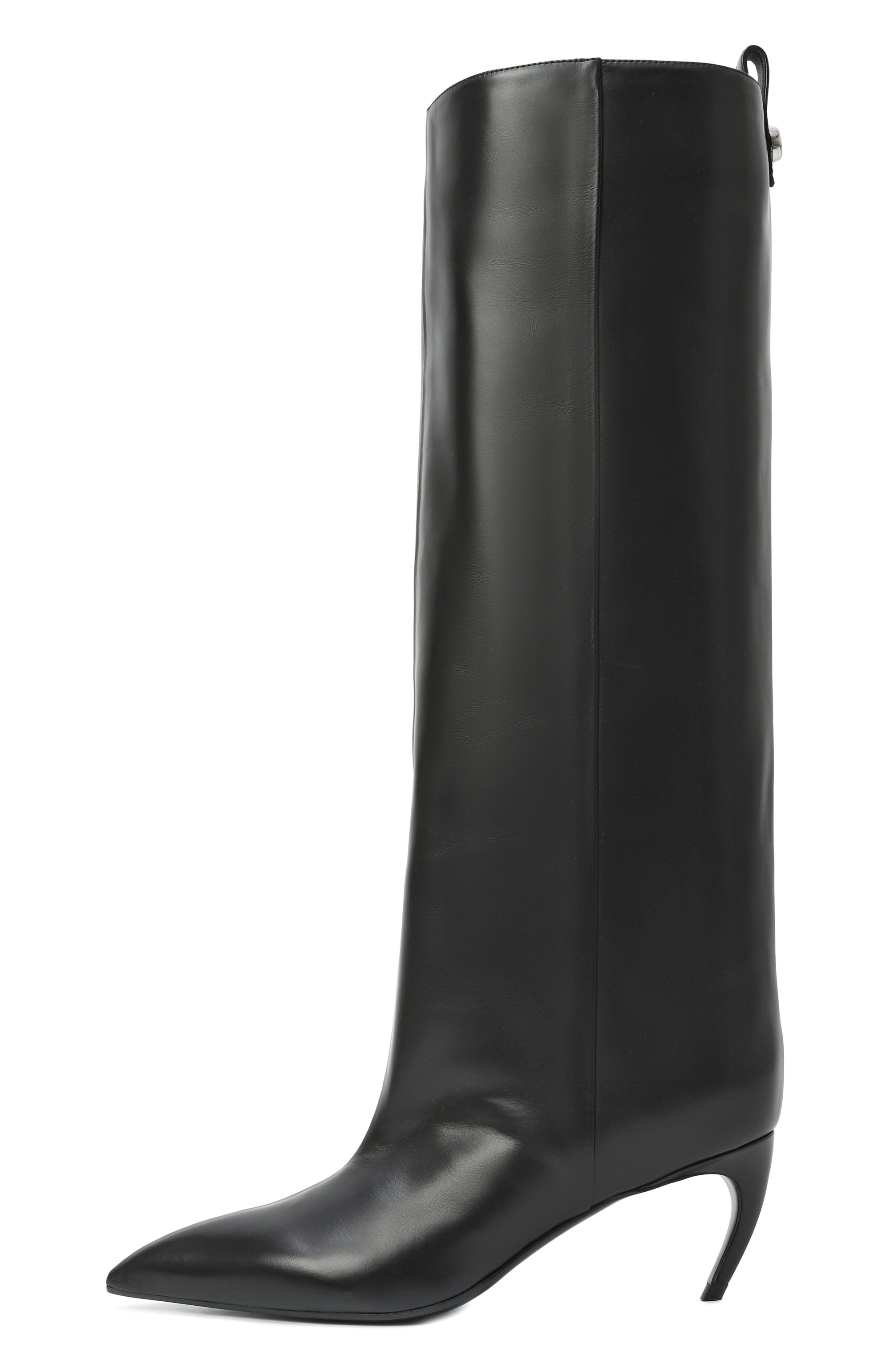 Кожаные сапоги lea 65 THE ATTICO черного цвета по цене 131000 руб., арт. 251WSH00879/LBT019AA, фото 4 Кожаные сапоги lea 65 THE ATTICO, арт. 251WSH00879/LBT019AA, фото 4
