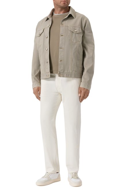Мужская хлопковая футболка BRUNELLO CUCINELLI, арт. M0B137427