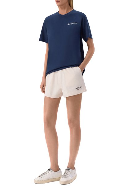 Женская хлопковая футболка SPORTY AND RICH, арт. T0119712300BL132