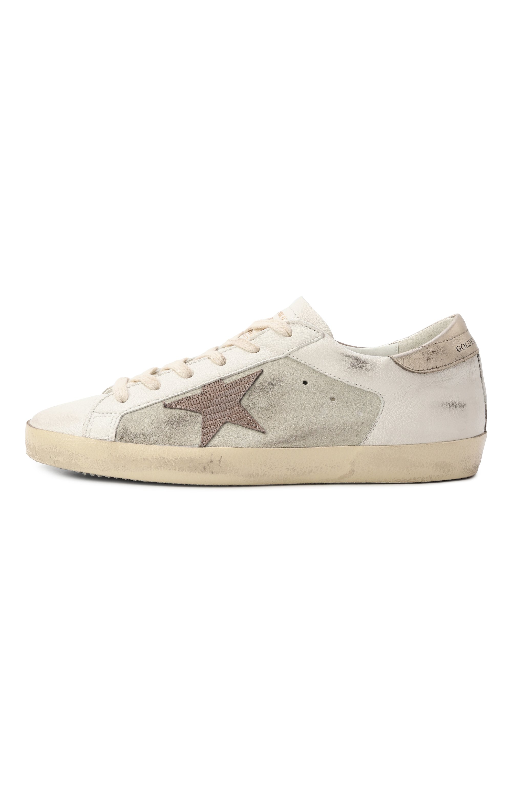 Кожаные кеды super-star GOLDEN GOOSE DELUXE BRAND, арт. GWF00103.F006828, фото 4