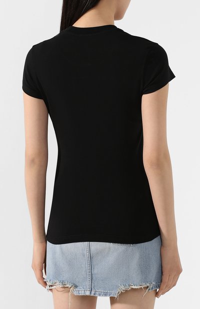 Хлопковая футболка OFF-WHITE черного цвета по цене 21250 руб., арт. 0WAA040T20JER0031001, фото 4 Хлопковая футболка OFF-WHITE, арт. 0WAA040T20JER0031001, фото 4