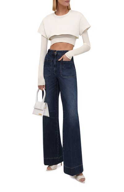 Топ JACQUEMUS кремового цвета по цене 22900 руб., арт. 213JS100-2450, фото 2 Топ JACQUEMUS, арт. 213JS100-2450, фото 2