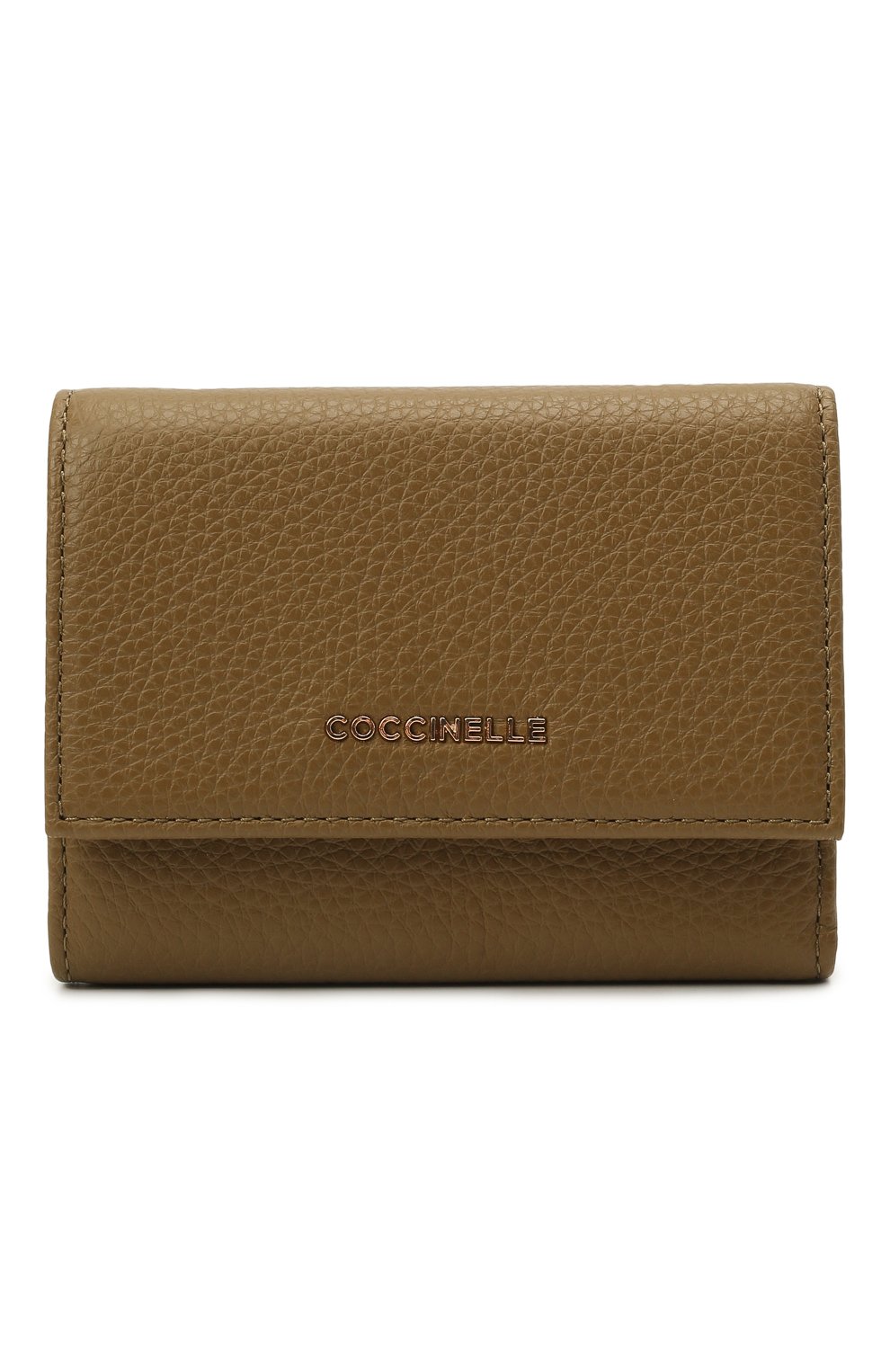 Кожаное портмоне COCCINELLE хаки цвета по цене 12450 руб., арт. E2 IW5 11 10 01, фото 1 Кожаное портмоне COCCINELLE, арт. E2 IW5 11 10 01, фото 1