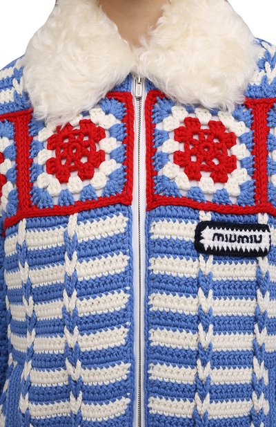 Шерстяная куртка MIU MIU, арт. ML799-1ZVW-F0013, фото 5