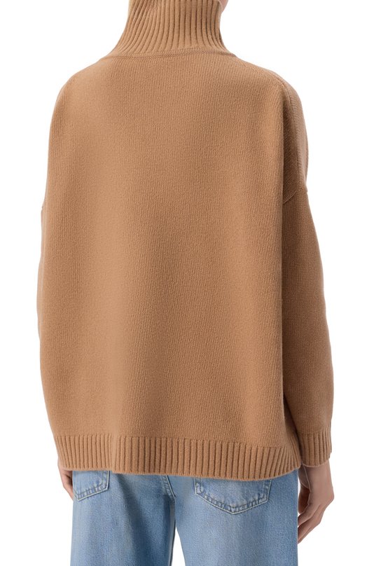 Шерстяной свитер Weekend Max Mara B0RGIA Бежевый  B0RGIA Фото 4