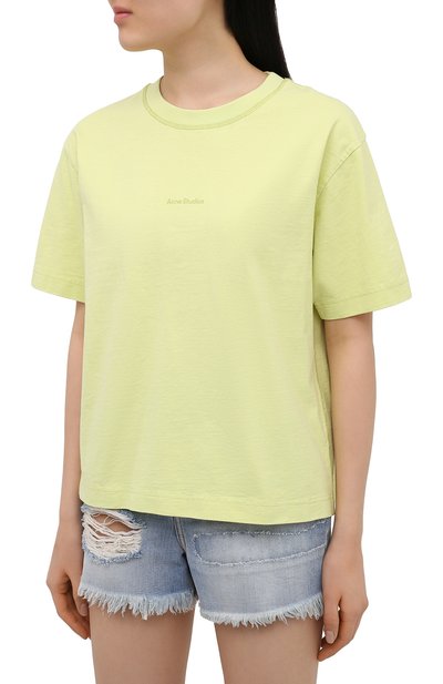 Хлопковая футболка ACNE STUDIOS, арт. AL0149, фото 3