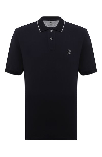 Мужское хлопковое поло BRUNELLO CUCINELLI, арт. ME8549779G