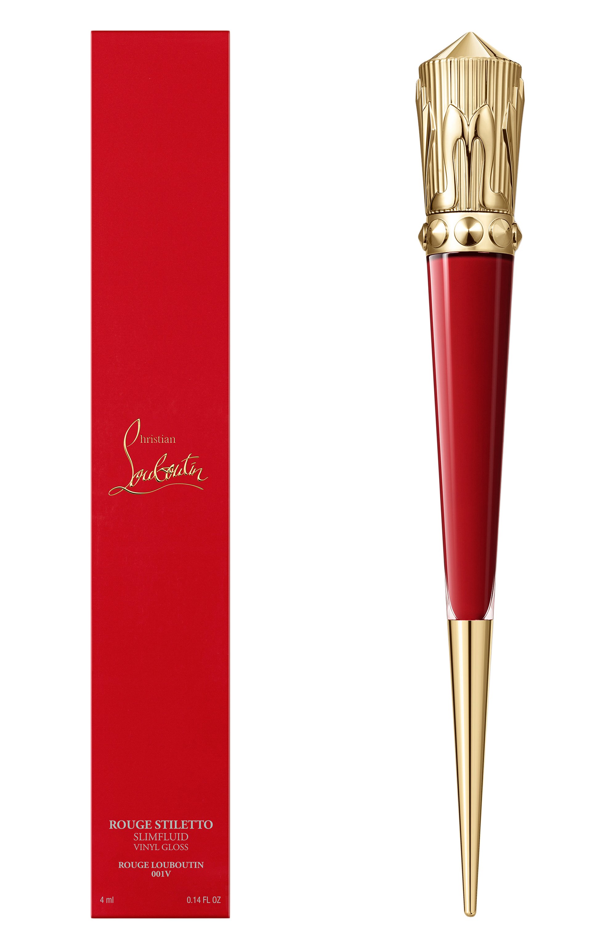 Блеск для губ rouge stiletto vinyl gloss, оттенок rouge louboutin 001v CHRISTIAN LOUBOUTIN, арт. 8435415089630, фото 4