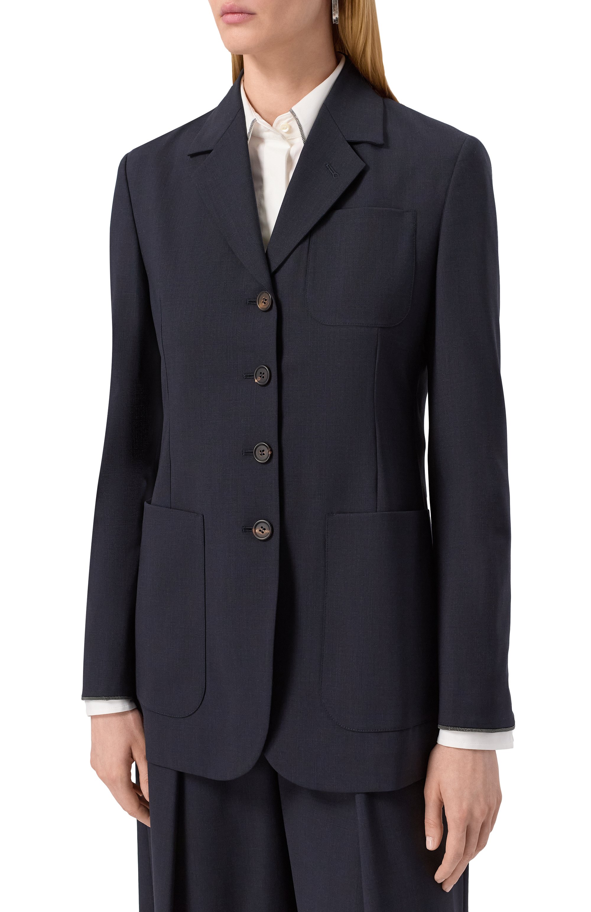 Шерстяной жакет BRUNELLO CUCINELLI, арт. M0W077127P, фото 3