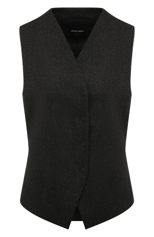 Жилет из шерсти и кашемира Giorgio Armani GW000213/TE10537 Серый GW000213/TE10537